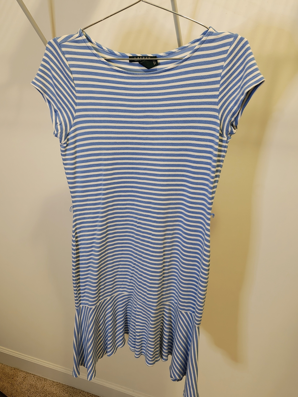Ralph Lauren Blue and White Striped Mini Dress